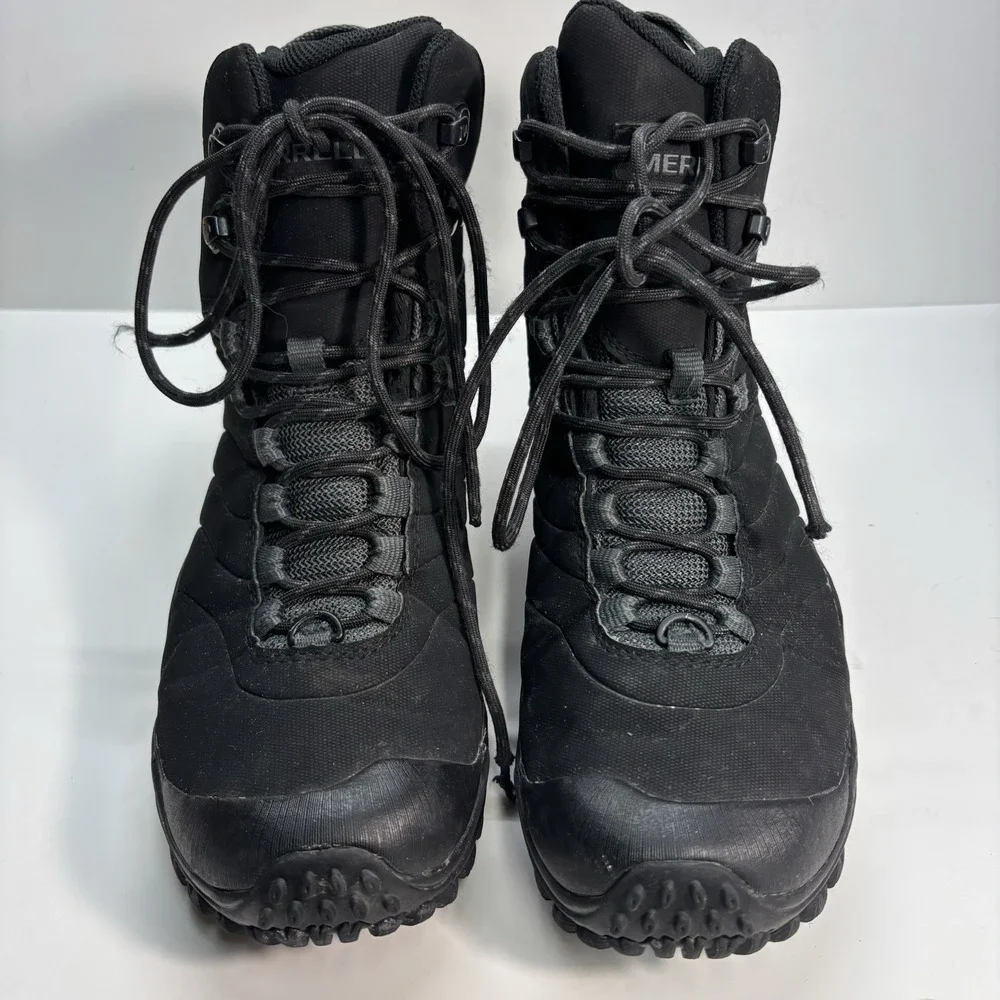 Merrell Chameleon Black Thermo 8 Tall Waterproof Men's 7.5 Hiking Outdoor Trail - Picture 2 of 10